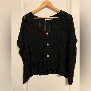 Costa Blanca short sleeve shawl/wrap in Size S